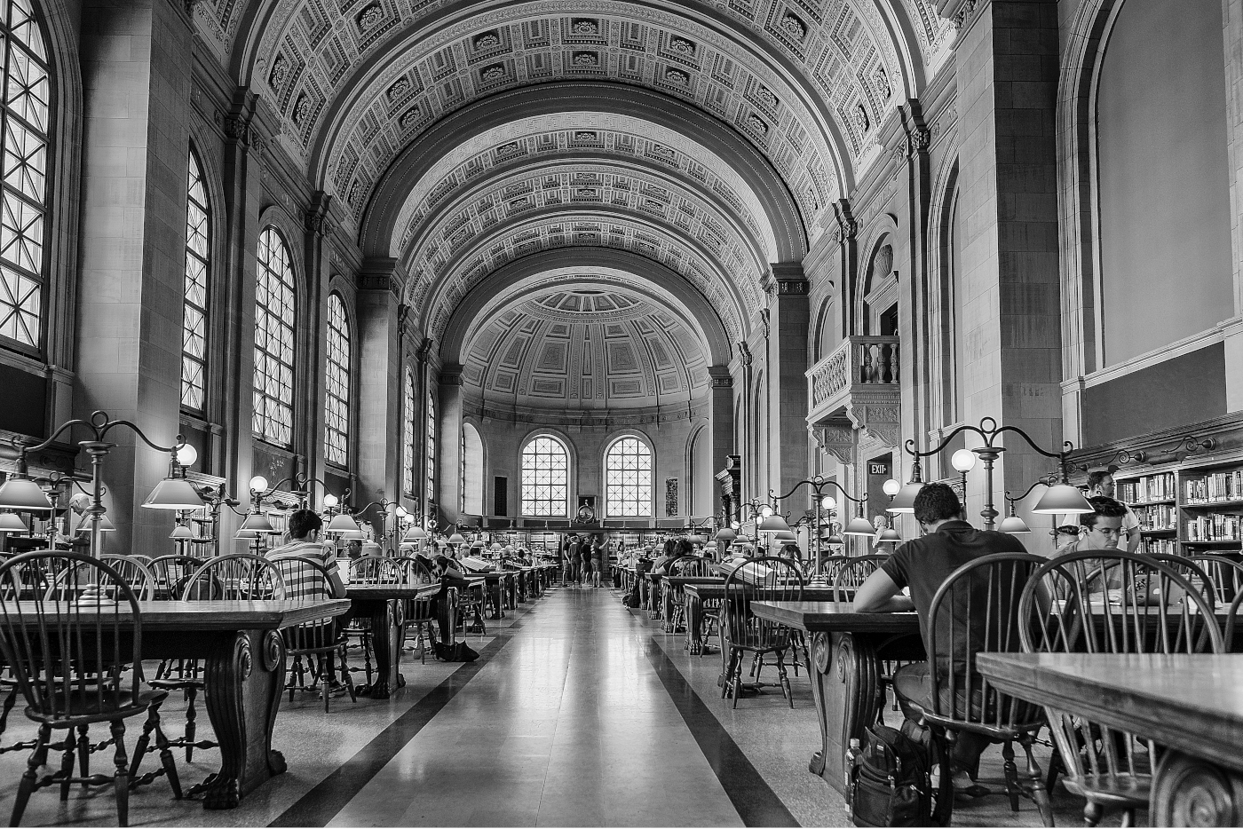 BOSTON PUBLIC LIBRARY MA by Andy McDonald
