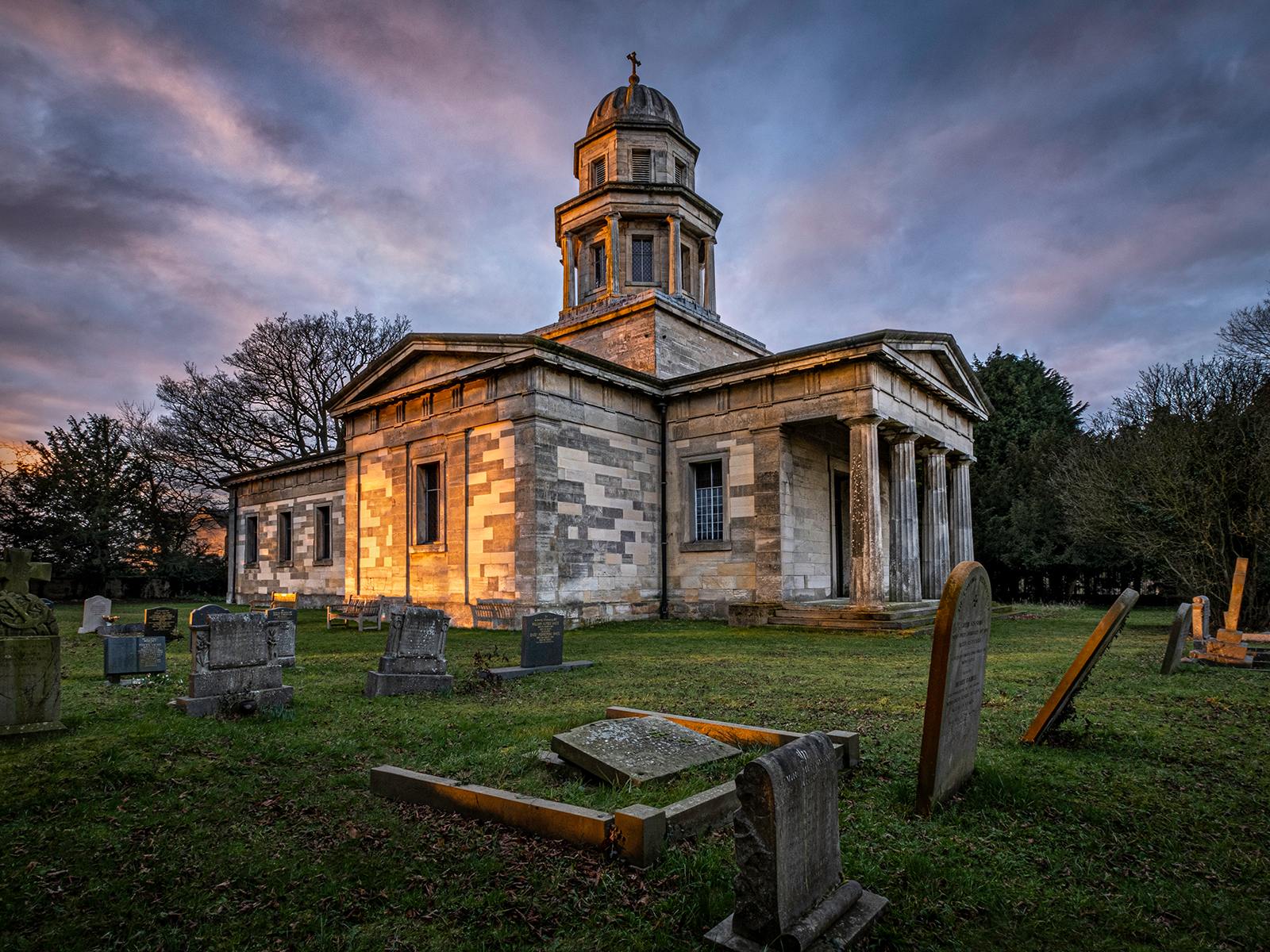 END OF THE DAY AT MILTON MAUSOLEUM by Lois Webb