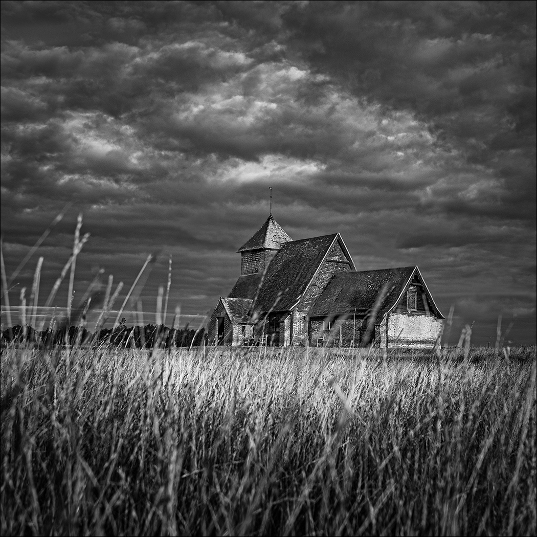 LONE CHURCH ON THE MARSH by Malcolm Nabarro