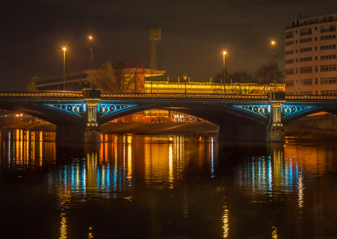 TRENT BRIDGE BY NIGHT by Mark Taylor
