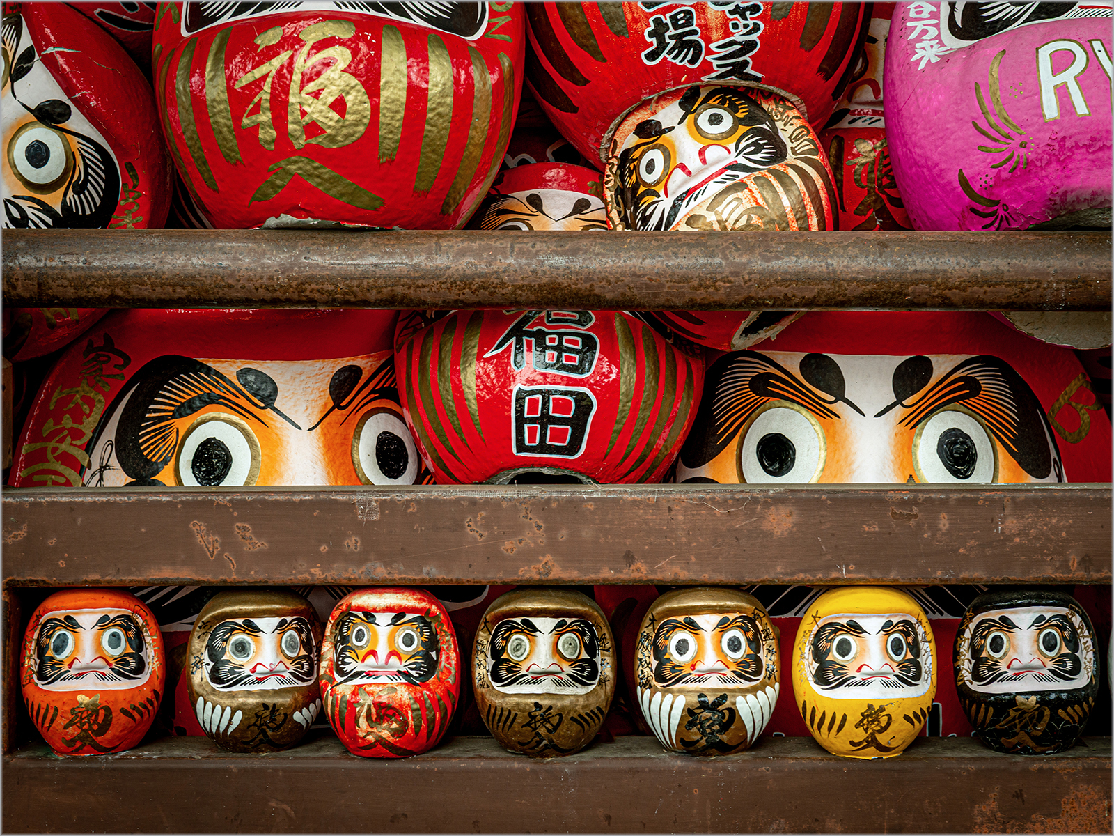 DARUMA GOOD LUCK CHARM DOLLS by Lois Webb