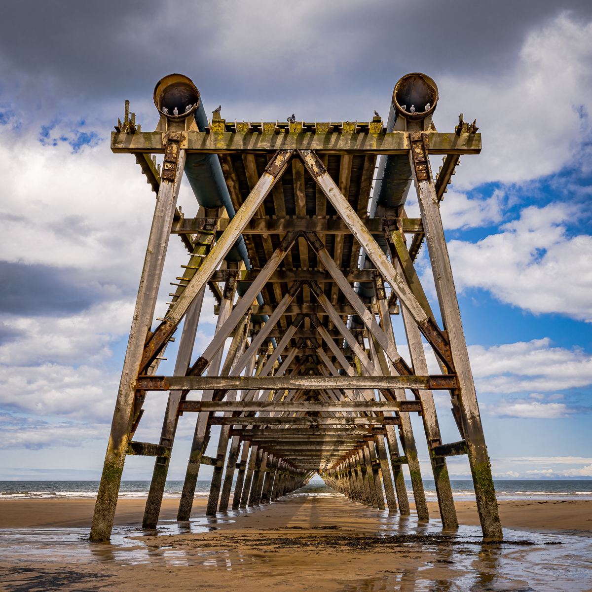 THE OLD MAGNESITE PIER by Ray Andrews