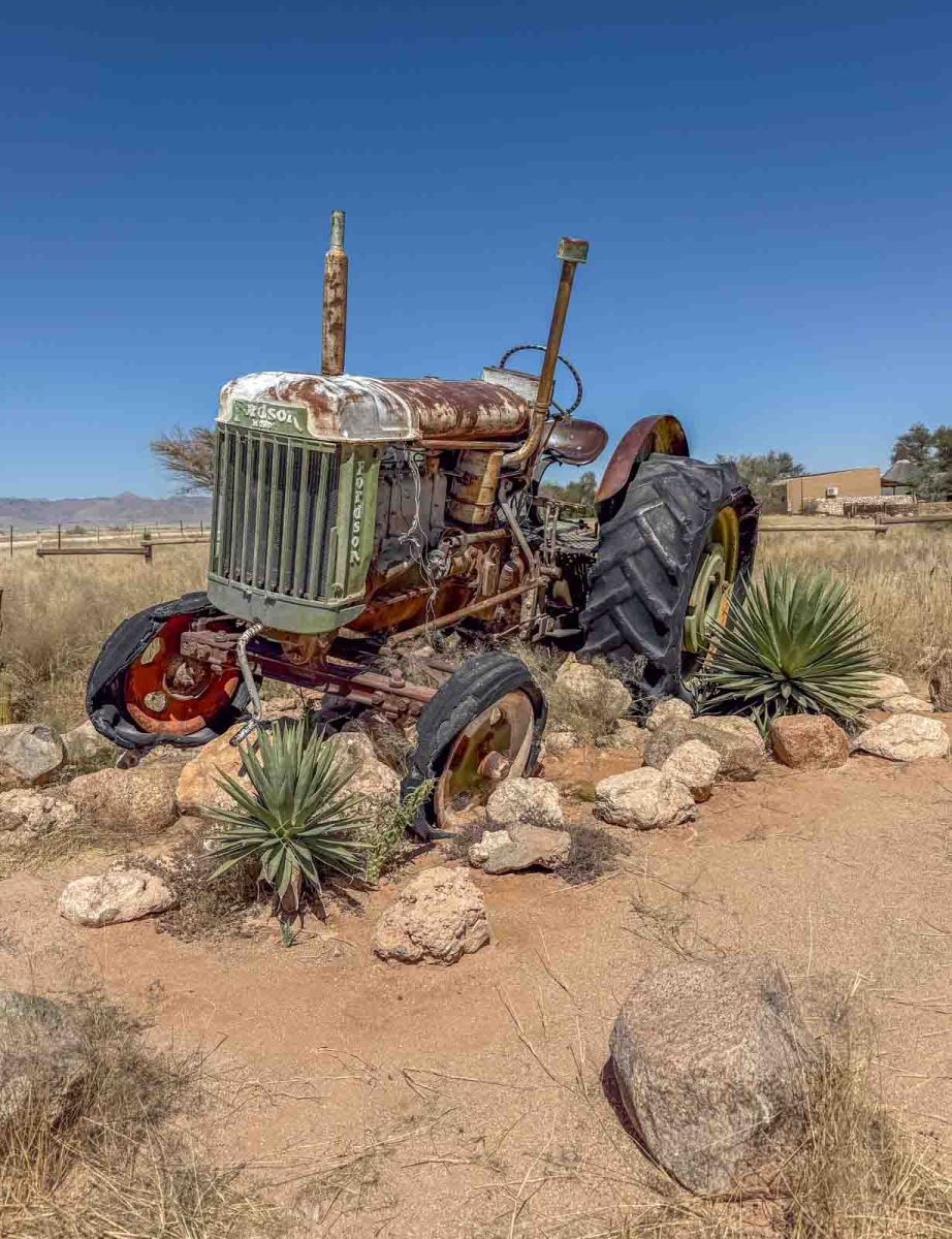 TRACTOR AT SOLATAIRE by Patrick Wallis