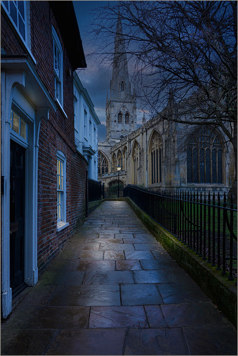 ALLEYWAY TO THE CHURCH by Malcolm Nabarro