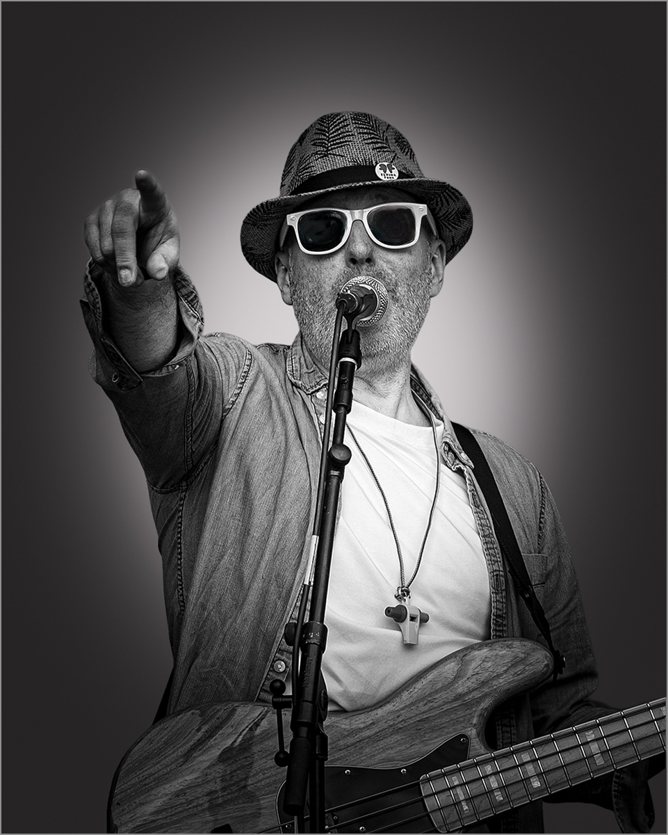 ADAM ON BASS GUITAR by Malcolm Nabarro