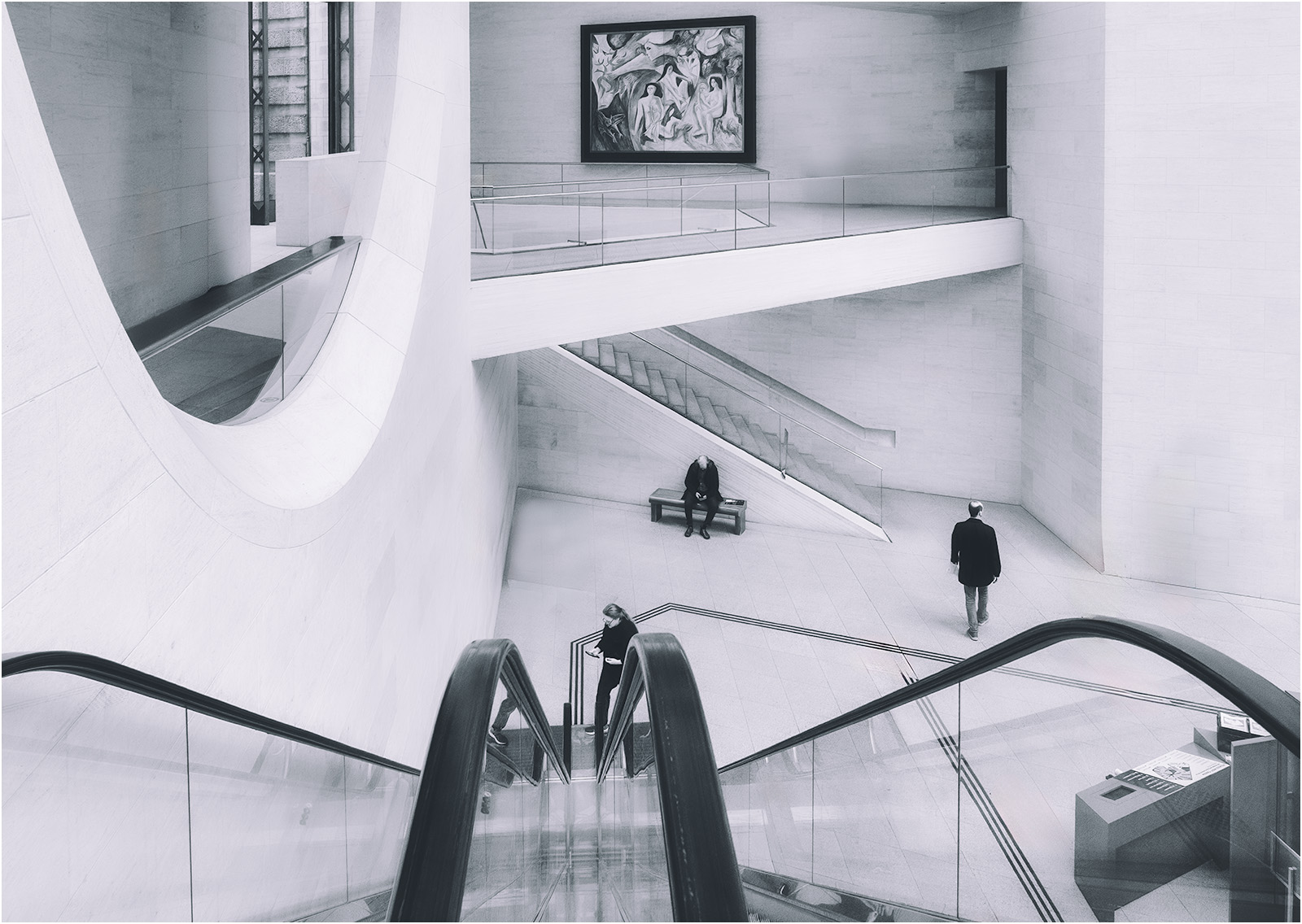 SOLITUDE IN THE ATRIUM by Nigel Stewart